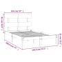 Black solid wood bed frame 140x190 cm by vidaXL, Beds and slatted bases - Ref: Foro24-3104657, Price: 152,54 €, Discount: %