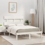 Massiver Bettrahmen aus weißem Kiefernholz, 160 x 200 cm von vidaXL, Betten und Lattenroste - Ref: Foro24-3104684, Preis: 123...
