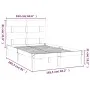 Estructura de cama de madera maciza pino blanca 160x200 cm de vidaXL, Camas y somieres - Ref: Foro24-3104684, Precio: 120,56 ...