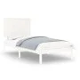 Estructura de cama madera maciza de pino blanca 90x200 cm de vidaXL, Camas y somieres - Ref: Foro24-3104789, Precio: 105,81 €...