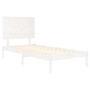 Solid white pine wood bed frame 90x200 cm by vidaXL, Beds and slatted bases - Ref: Foro24-3104789, Price: 104,21 €, Discount: %