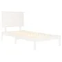 Solid white pine wood bed frame 90x200 cm by vidaXL, Beds and slatted bases - Ref: Foro24-3104789, Price: 105,81 €, Discount: %