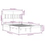 Weißer Massivholzbettrahmen 140x190 cm von vidaXL, Betten und Lattenroste - Ref: Foro24-3104719, Preis: 121,83 €, Rabatt: %
