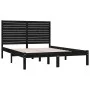 Schwarzer Massivholzbettrahmen King Size 150x200 cm von vidaXL, Betten und Lattenroste - Ref: Foro24-3104617, Preis: 195,96 €...