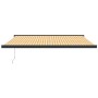 Toldo retráctil aluminio y tela amarillo y blanco 4x3 m de vidaXL, Toldos - Ref: Foro24-3154608, Precio: 783,97 €, Descuento: %