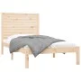 Estructura de cama madera maciza de pino 90x200 cm de vidaXL, Camas y somieres - Ref: Foro24-3104593, Precio: 97,84 €, Descue...