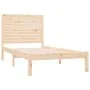 Estructura de cama madera maciza de pino 90x200 cm de vidaXL, Camas y somieres - Ref: Foro24-3104593, Precio: 97,84 €, Descue...