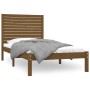 Estructura de cama madera maciza marrón miel 100x200 cm de vidaXL, Camas y somieres - Ref: Foro24-3104601, Precio: 116,46 €