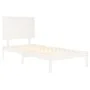 Massives Bettgestell aus weißem Kiefernholz, 100 x 200 cm von vidaXL, Betten und Lattenroste - Ref: Foro24-3104794, Preis: 10...