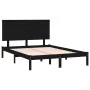 Estructura de cama madera maciza de pino negra 140x190 cm de vidaXL, Camas y somieres - Ref: Foro24-3104787, Precio: 164,49 €...