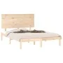 Bettgestell aus Massivholz 120x190 cm von vidaXL, Betten und Lattenroste - Ref: Foro24-3104773, Preis: 121,39 €, Rabatt: %