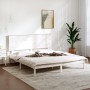 Estructura de cama madera maciza de pino blanco 200x200 cm de vidaXL, Camas y somieres - Ref: Foro24-3104824, Precio: 154,73 ...