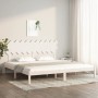Estructura de cama madera maciza blanco 200x200 cm de vidaXL, Camas y somieres - Ref: Foro24-3104889, Precio: 142,24 €, Descu...