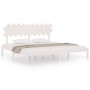 Estructura de cama madera maciza blanco 200x200 cm de vidaXL, Camas y somieres - Ref: Foro24-3104889, Precio: 142,24 €, Descu...