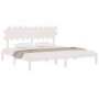 Estructura de cama madera maciza blanco 200x200 cm de vidaXL, Camas y somieres - Ref: Foro24-3104889, Precio: 142,24 €, Descu...
