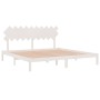 Estructura de cama madera maciza blanco 200x200 cm de vidaXL, Camas y somieres - Ref: Foro24-3104889, Precio: 142,24 €, Descu...
