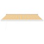 Einziehbare Markise aus Aluminium und gelb-weißem Stoff, 3,5 x 2,5 m von vidaXL, Markisen - Ref: Foro24-3154582, Preis: 922,0...
