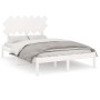 Weißer Massivholzbettrahmen 120x200 cm von vidaXL, Betten und Lattenroste - Ref: Foro24-3104864, Preis: 115,37 €, Rabatt: %