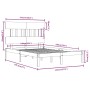 Estructura de cama de madera maciza negra 140x190 cm de vidaXL, Camas y somieres - Ref: Foro24-3104722, Precio: 159,97 €, Des...