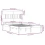 Schwarzer Massivholzbettrahmen 140x190 cm von vidaXL, Betten und Lattenroste - Ref: Foro24-3104722, Preis: 158,07 €, Rabatt: %
