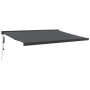 Toldo retráctil aluminio y tela gris antracita 4x3 m de vidaXL, Toldos - Ref: Foro24-3154613, Precio: 796,12 €, Descuento: %