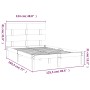 Estructura de cama madera maciza 120x190 cm de vidaXL, Camas y somieres - Ref: Foro24-3104643, Precio: 109,01 €, Descuento: %