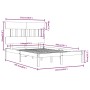 Solid wood bed frame 120x200 cm by vidaXL, Beds and slatted bases - Ref: Foro24-3104733, Price: 106,56 €, Discount: %