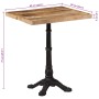 Mesa de bistró madera de mango rugosa 60x60x77 cm