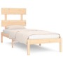 Estructura de cama madera maciza de pino 90x200 cm de vidaXL, Camas y somieres - Ref: Foro24-3104658, Precio: 80,36 €, Descue...