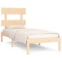 Solid pine wood bed frame 90x200 cm by vidaXL, Beds and slatted bases - Ref: Foro24-3104658, Price: 77,22 €, Discount: %