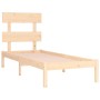 Estructura de cama madera maciza de pino 90x200 cm de vidaXL, Camas y somieres - Ref: Foro24-3104658, Precio: 80,36 €, Descue...