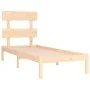 Solid pine wood bed frame 90x200 cm by vidaXL, Beds and slatted bases - Ref: Foro24-3104658, Price: 77,22 €, Discount: %