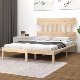 Bettgestell aus Massivholz 200x200 cm von vidaXL, Betten und Lattenroste - Ref: Foro24-3104758, Preis: 127,10 €, Rabatt: %