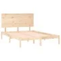Solid pine wood bed frame 120x200 cm by vidaXL, Beds and slatted bases - Ref: Foro24-3104798, Price: 116,20 €, Discount: %