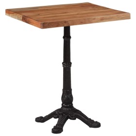 Mesa de bistró madera maciza de acacia 60x60x76 cm