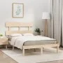 Solid pine wood bed frame 120x200 cm by vidaXL, Beds and slatted bases - Ref: Foro24-3104668, Price: 102,79 €, Discount: %
