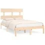 Solid pine wood bed frame 120x200 cm by vidaXL, Beds and slatted bases - Ref: Foro24-3104668, Price: 102,79 €, Discount: %