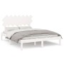 Weißer Massivholzbettrahmen 140x200 cm von vidaXL, Betten und Lattenroste - Ref: Foro24-3104869, Preis: 122,67 €, Rabatt: %