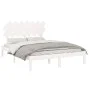 Estructura de cama madera maciza blanco 140x200 cm de vidaXL, Camas y somieres - Ref: Foro24-3104869, Precio: 121,08 €, Descu...