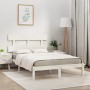 Weißer Massivholzbettrahmen Supe King 180x200 cm von vidaXL, Betten und Lattenroste - Ref: Foro24-3104689, Preis: 139,45 €, R...