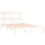 Weißer Massivholzbettrahmen Supe King 180x200 cm von vidaXL, Betten und Lattenroste - Ref: Foro24-3104689, Preis: 139,45 €, R...