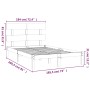Weißer Massivholzbettrahmen Supe King 180x200 cm von vidaXL, Betten und Lattenroste - Ref: Foro24-3104689, Preis: 139,45 €, R...