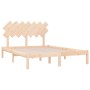 Solid wood bed frame 120x200 cm by vidaXL, Beds and slatted bases - Ref: Foro24-3104863, Price: 107,76 €, Discount: %