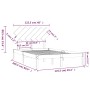 Solid wood bed frame 120x200 cm by vidaXL, Beds and slatted bases - Ref: Foro24-3104863, Price: 107,76 €, Discount: %