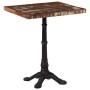 Mesa de bistró de madera maciza reciclada 60x60x76 cm