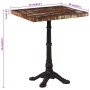 Mesa de bistró de madera maciza reciclada 60x60x76 cm