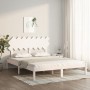 Massiver Bettrahmen aus weißem Kiefernholz, 160 x 200 cm von vidaXL, Betten und Lattenroste - Ref: Foro24-3104879, Preis: 130...
