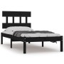 Estructura de cama madera maciza negra 100x200 cm de vidaXL, Camas y somieres - Ref: Foro24-3104732, Precio: 119,17 €, Descue...