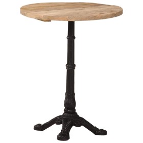 Mesa de bistró madera de mango rugosa Ø60x76 cm