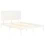 White solid pine wood bed frame 140x200 cm by vidaXL, Beds and slatted bases - Ref: Foro24-3104804, Price: 138,11 €, Discount: %